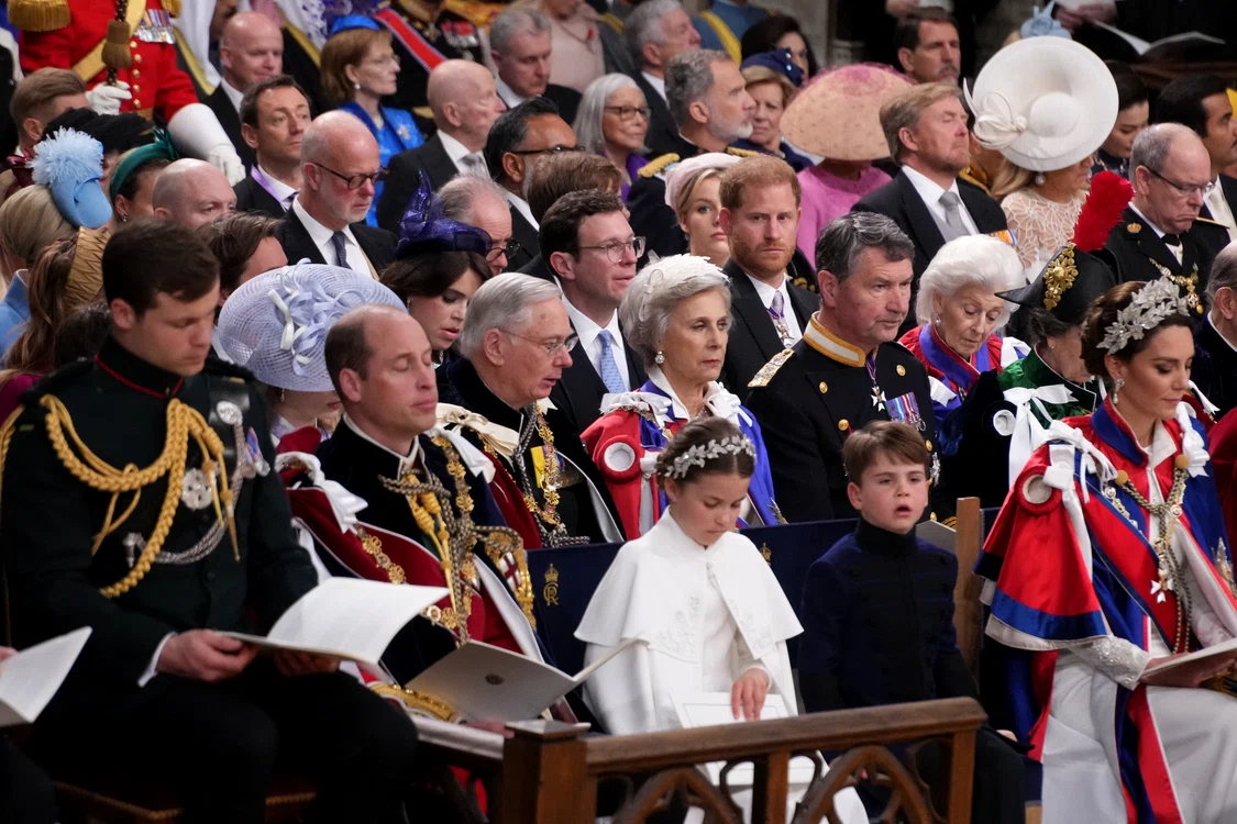 Prințul Harry își privește fratele de la distanță jpg