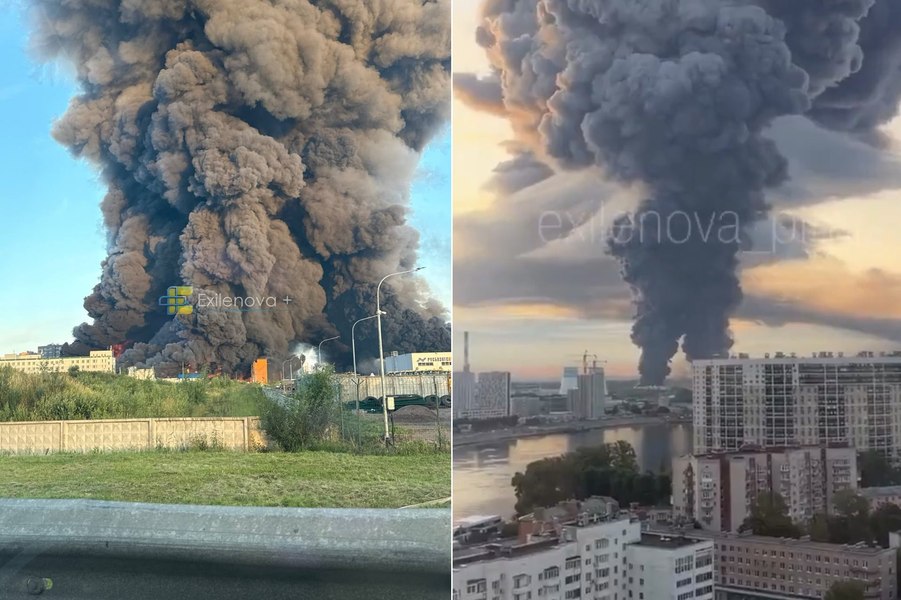 Atac fără precedent la Sankt Petersburg: Dronele ucrainene au lovit un mare depozit online. Orașul, acoperit de un nor dens de fum