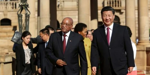 Xi Jinping şi Jacob Zuma FOTO AFP