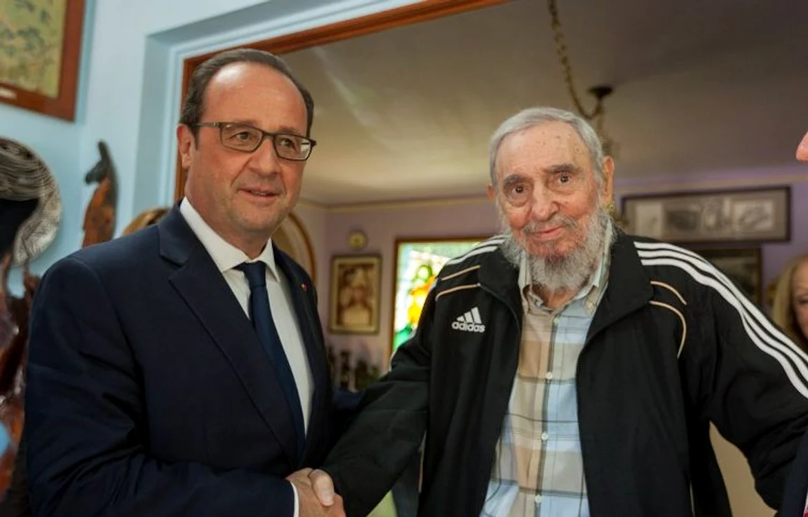 Francois Hollande a avut o întâlnire cu Fidel CastroFoto: AFP