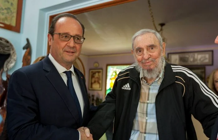 Francois Hollande a avut o întâlnire cu Fidel CastroFoto: AFP