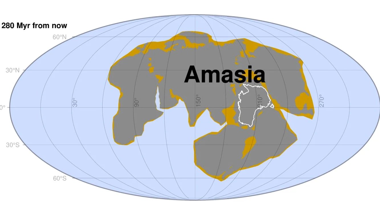 Supercontinentul Amasia s-ar putea forma în circa 280 de milioane de ani FOTO Universitatea Curtin