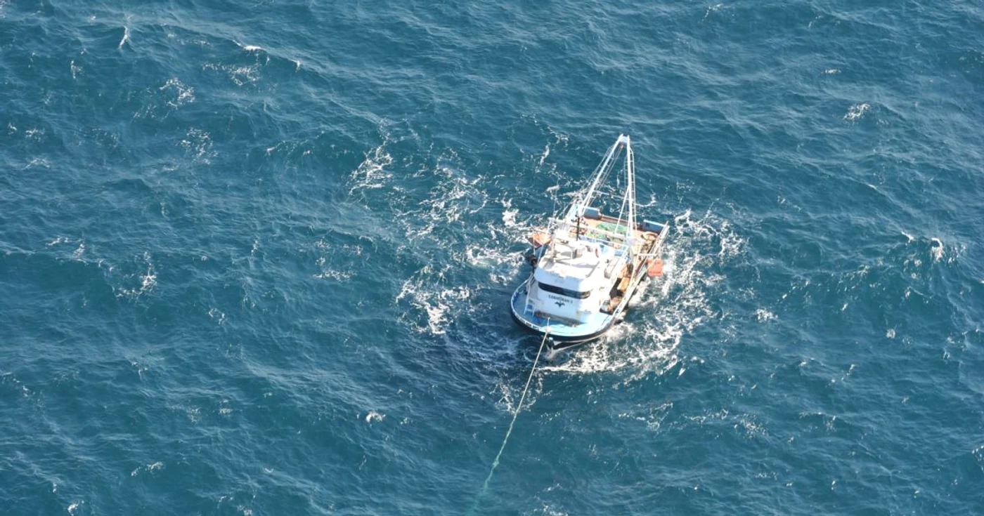 Vasul a fost detectat la aproximativ 14 mile marine est de Midia