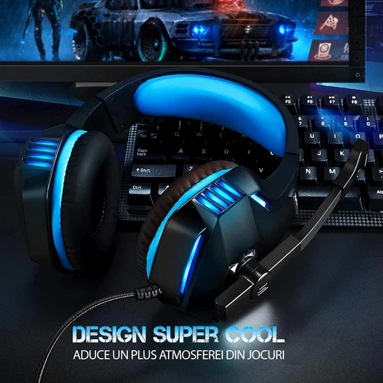 Imagine promoțională pentru căștile de gaming HunterSpider V3 Pro Sursă Foto eMAG jpg