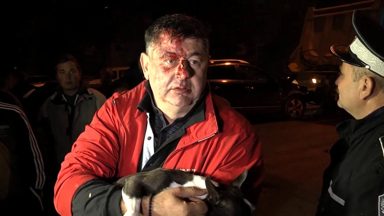 Mircia Muntean a negat că se afla la volan. FOTO: Hunedoara TV.