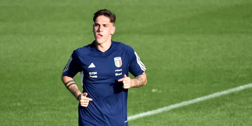 Nicolo Zaniolo in timpul unui antrenament pe 9 octombrie 2023 FOTO Profimedia jpg