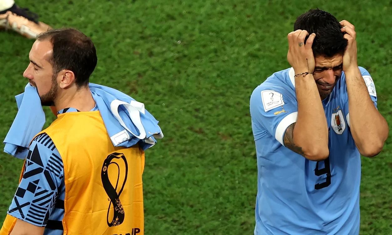 Luis Suarez a izucnit în lacrimi. FOTO EPA EFE
