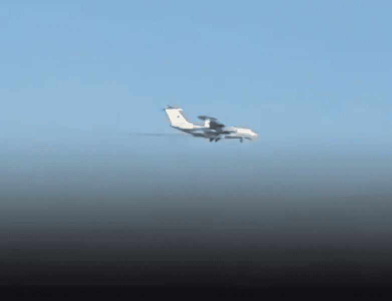 Avionul rusesc AWACS, din nou în Belarus, pentru a căuta ținte în Ucraina VIDEO