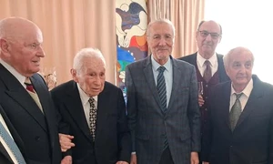 Niculae Ionescu Galbeni, intre Gavril Dejeu și Emil Constantinescu FOTO fb oamenii lui Coposu jpg