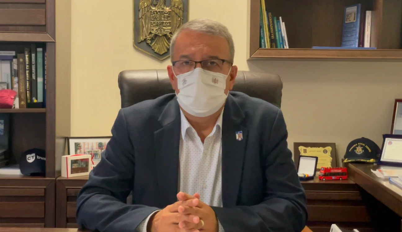Vergil Chiţac - primarul Constanţei - după incendiul de la ATI Infecţioase Sursa Primăria Constanţa
