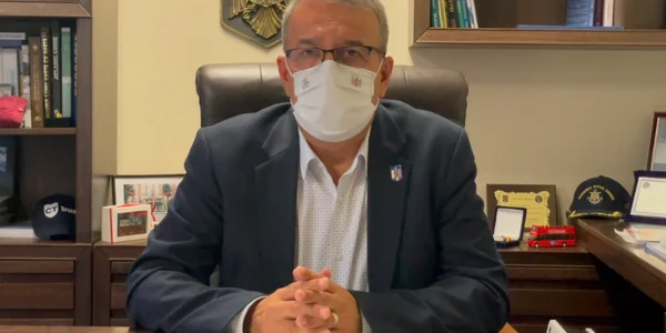 Vergil Chiţac - primarul Constanţei - după incendiul de la ATI Infecţioase Sursa Primăria Constanţa