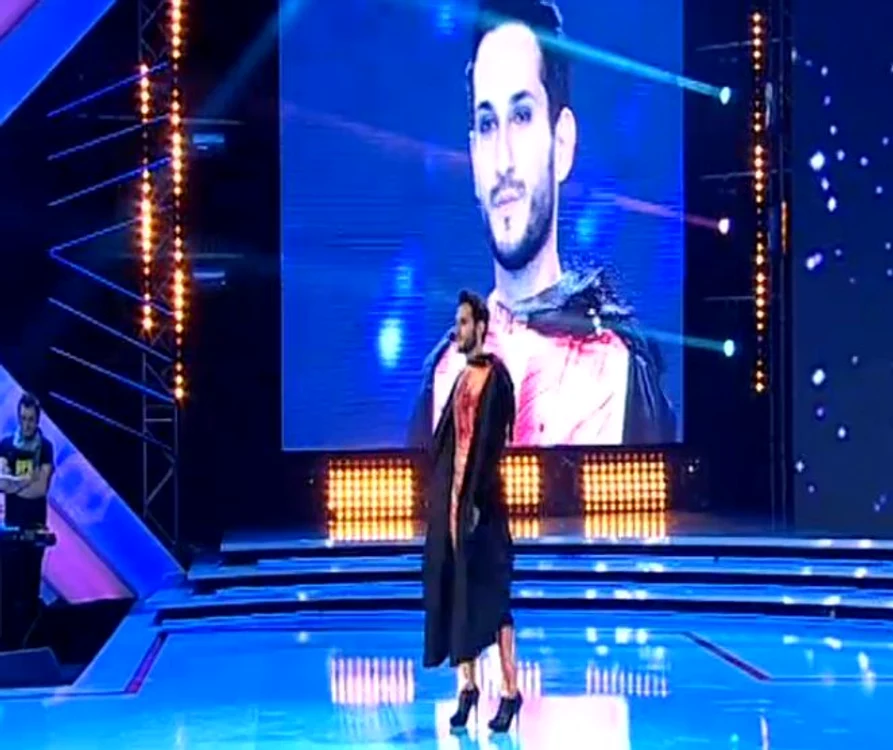Paolo Lagana la «X Factor» (captură Antena 1)