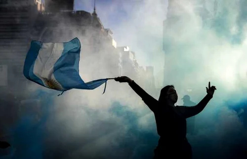 Proteste anti guvernamentale în Argentina. FOTO EPA-EPA