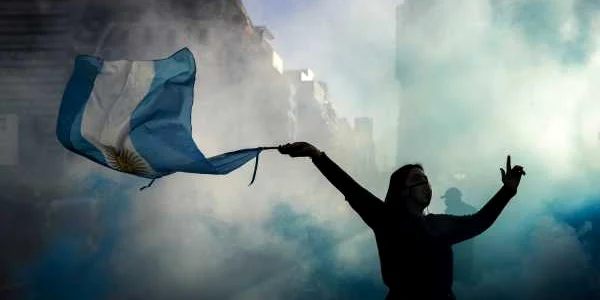 Proteste anti guvernamentale în Argentina. FOTO EPA-EPA