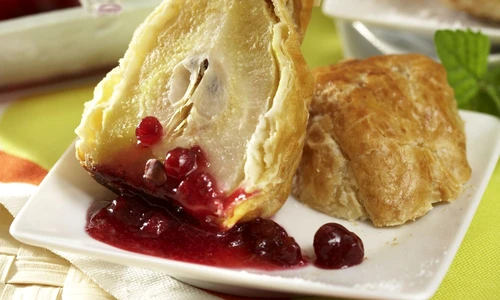 Pear Fritters with Cranberry Sauce jpeg