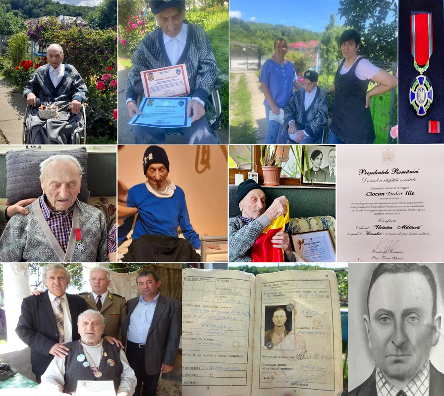 Ilie Ciocan cel mai în bătrân român și longeviv veteran de război din lume trăiește în Galicea Vâlcea Colaj