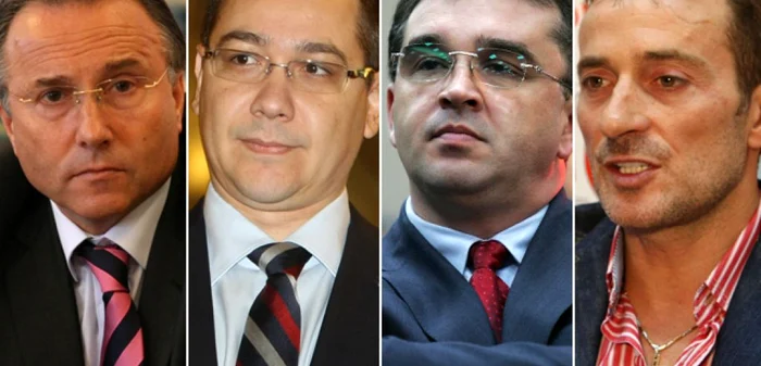 De la stânga la dreapta, patru dintre liderii PSD: Gheorghe Nichita (Iaşi), Victor Ponta (şeful PSD), Marian Oprişan (Vrancea),Radu Mazăre (Constanţa). FOTO Adevărul