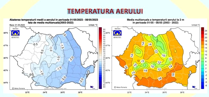 Săptămâna 1 – 8 mai. FOTO ANM