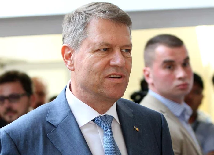 Klaus Iohannis a votat în sectorul 1 al Capitalei, la liceul Jean Monnet foto: David Muntean
