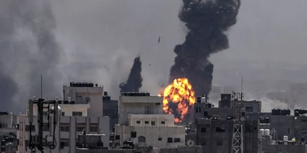 Bombardament in Fasia Gaza FOTO EPA-EFE