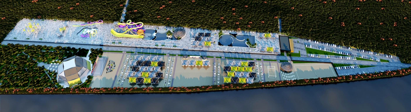 Aqua park-ul de 4,3 ha va fi amenajat pe malul Dunării, la Galați
