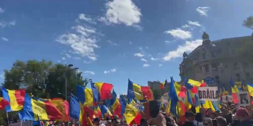 Protest AUR in Capitală Captură Facebook JPG