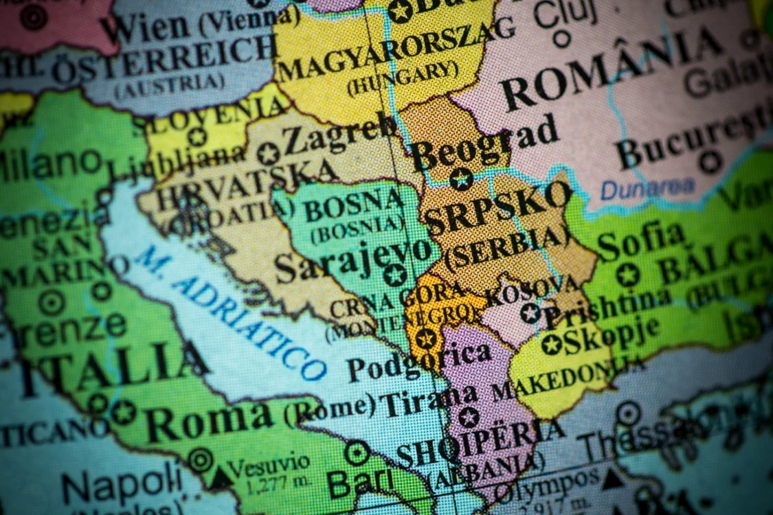 Harta Fostei Iugolsavii FOTO SHUTTERSTOCK