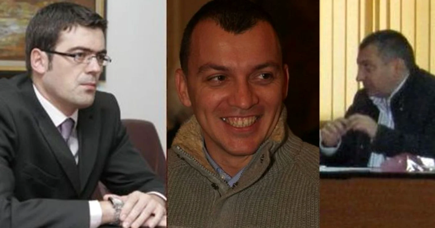   Codruţ Olaru (stânga) şi procurorul Sorin Cărare (dreapta) l-au scăpat pe deputatul Boldea (mijloc)
