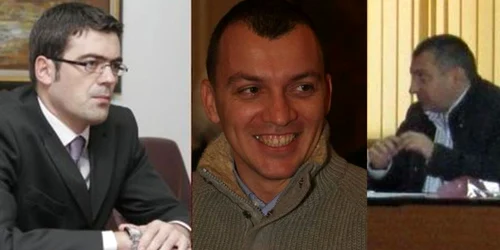   Codruţ Olaru (stânga) şi procurorul Sorin Cărare (dreapta) l-au scăpat pe deputatul Boldea (mijloc)