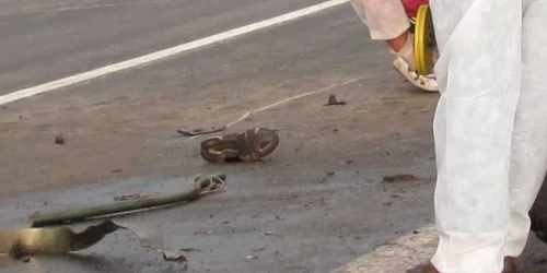 Picioarele victimei au fost amputate în accident