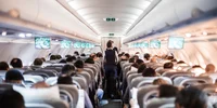 Interiorul unui avion -pasageri  FOTO Shutterstock 