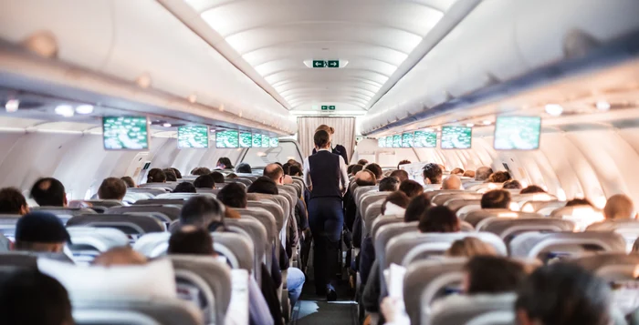 Interiorul unui avion