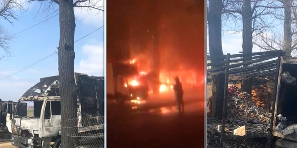 Incendiul pus de interlopi a fost devastator FOTO Sandu Oprea