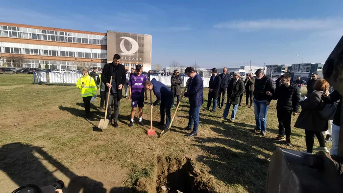 A început construcția stadionului Eroii Timișoarei FOTO Ștefan Both