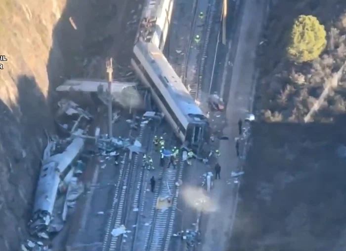 În tragedia feroviară din Cordoba și-au pierdut viața 42 de persoane. Foto: captură video X 