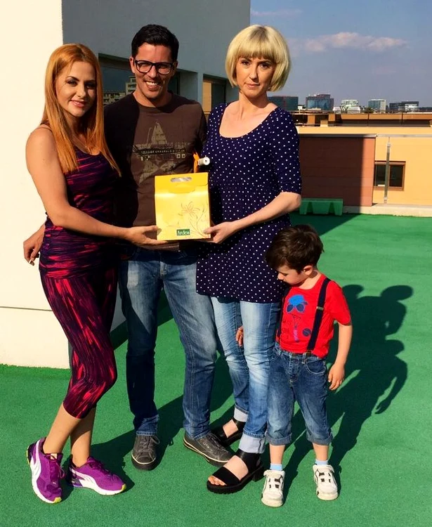 Lucian Viziru, împreună cu soţia sa Ema şi fiul lor 