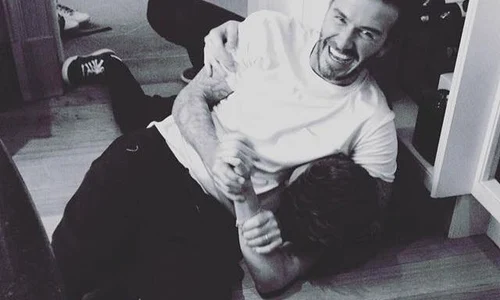 Beckham, victorios în faţa lui Brooklyn jpeg