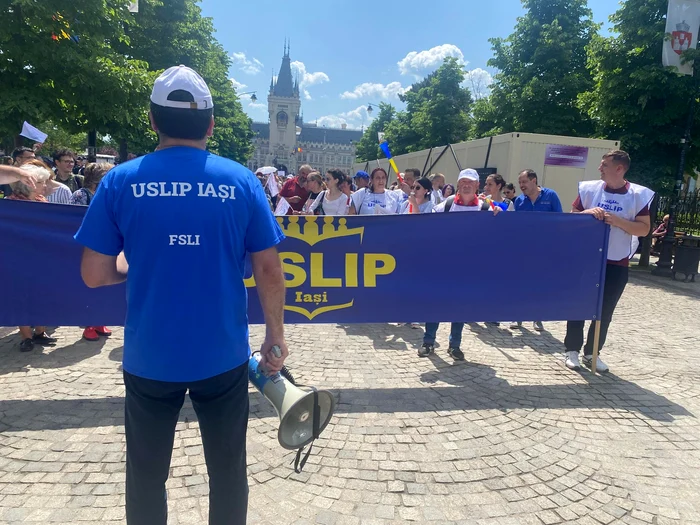 Protestul profesorilor din Iași FOTO: Adevărul