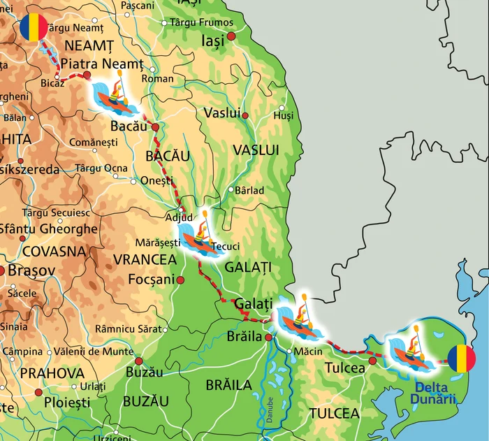 Acesta este traseul  pe care-l vor străbate  cele zece echipaje