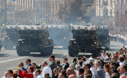 Paradă militară în Ucraina de Ziua Independenţei FOTO EPA-EFE