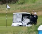 Donald Trump, pe terenul de golf din Turnberry, Scoția FOTO Profimedia 