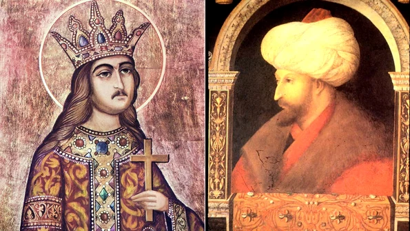 Ștefan cel Mare și Mehmed Cuceritorul (© Wikimedia Commons)