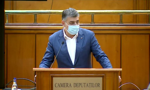 Marcel Ciolacu nu și a mai scos masca și a citit de pe o foaie mai multe acuze la adresa premierului Ludovic Orban jpeg