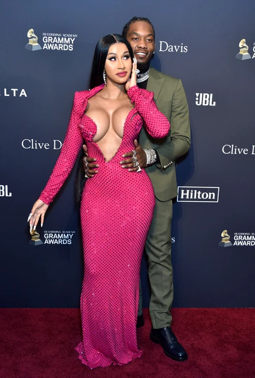 Cardi B și Offset, drăgăstoși la petrecerea de dinainte de Grammy 