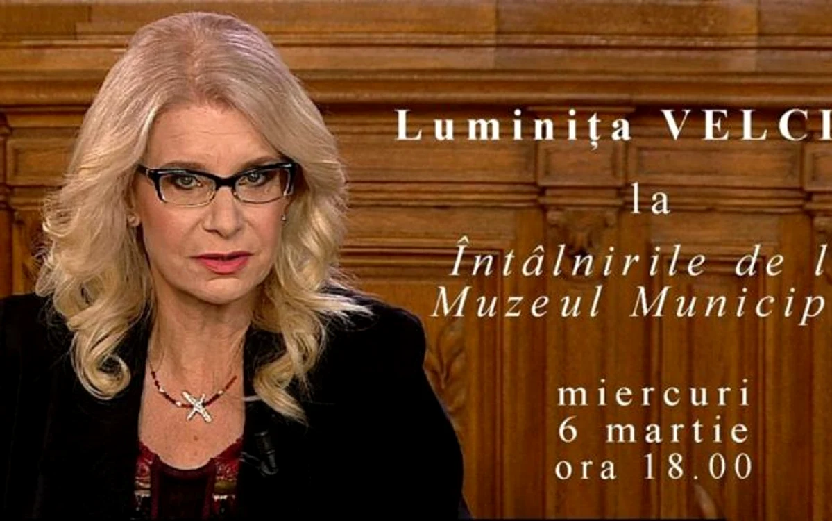 Luminiţa Velciu vine miercuri, 6 martie, la Muzeul Municipal FOTO Muzeul Municipal