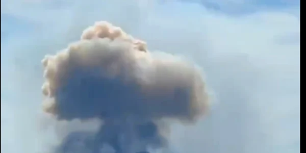 Explozii în Crimeea în apropierea unei baze militare ruseşti Foto Captură Twitter