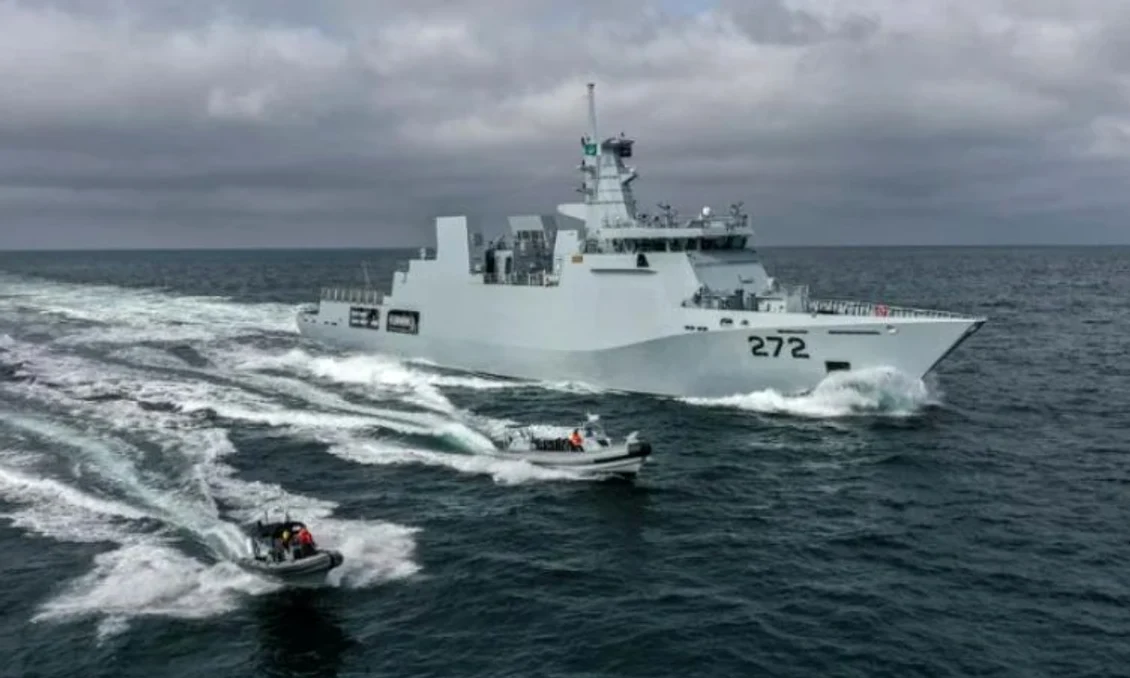 Corveta PNS Tabuk produsă de Damen la Șantierul Naval de la Galați FOTO Damen