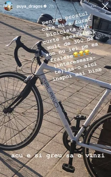 Hoții i au furat  bicicleta lui Puya Sursa Instagram 