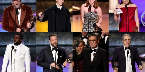 Staruri și creatori ai serialelor câștigătoare la Emmy 2025, inclusiv Owen Cooper și Noah Wyle, pe covorul roșu Getty jpg