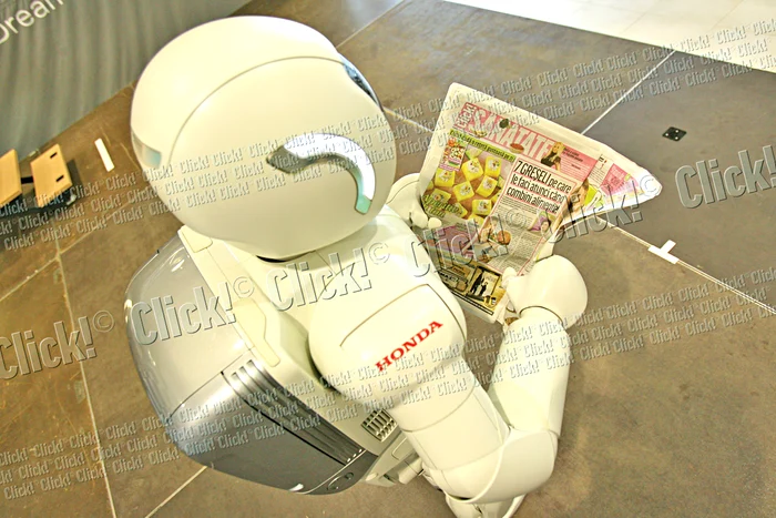 Roboţelul a citit din Click! doar paginile de Sănătate şi Sport. E prea “mic” pentru altele